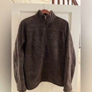 Men's LL Bean Brown Fleece Sweater